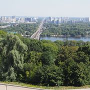 キエフの街の東側にある川