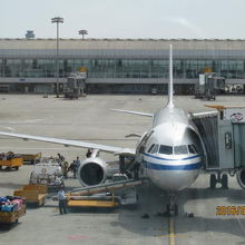 これが我々の乗る中国国際航空の機体。