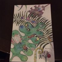 素敵な絵葉書をいただきました。可愛らしい切手も貰えました