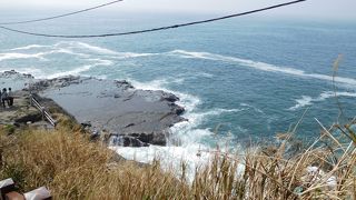 江の島の最西端にある岩場