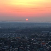 客室から観た日の出