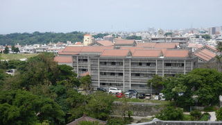 首里城の風景に溶け込んでいました