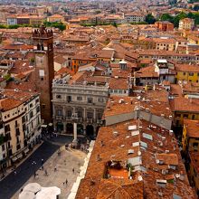 ランベルティの塔から眺めたエルベ広場