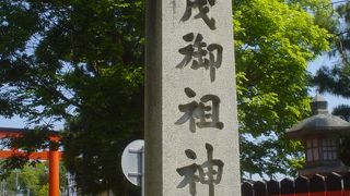 京都のへそのような神社