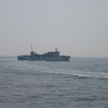 伊勢湾フェリーのすれ違い