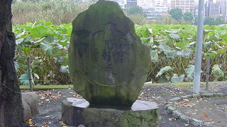 スッポンに感謝する石碑です