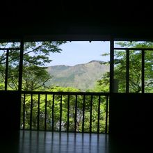 茶室から大文字山