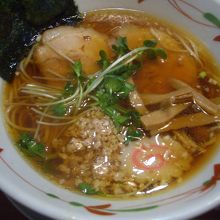 生姜の風味の中華そば