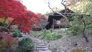 江戸・慶長年間に、伏見城内に建てられて、大名来城の際の控え所として使われていた建物といわれています。