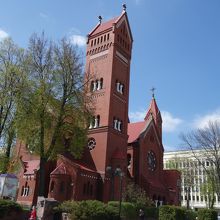 赤いレンガが美しい