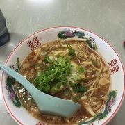 珍しく朝からやってるラーメン屋さん