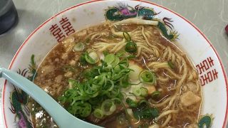 珍しく朝からやってるラーメン屋さん