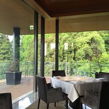 店内からの眺め