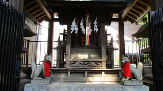 赤い鳥居と可愛らしい狐さんが待ってます～