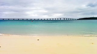 ～★☆与那覇前浜ビーチから望む来間大橋は絶景です☆★～