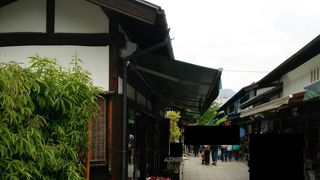 城下の町を再現した町並み