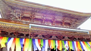 ちょうど花供会式の日でした。蔵王大権現の特別拝観もありました。