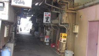 道橋の下は今川小路という名のレトロな飲食店街になっています