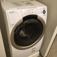 部屋備え付けの洗濯機