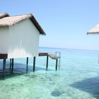 広い水上コテージ