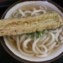 かけうどん＋ちくわ天
