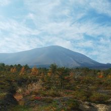 浅間山が近くに見えます