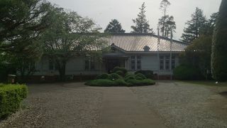 かつてこの地にあった御料牧場の歴史が展示されています