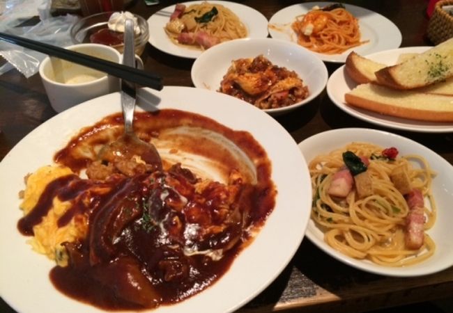 ボリューム満点のランチ