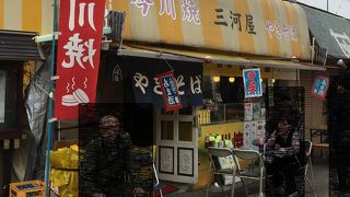 寅さんの銅像前で