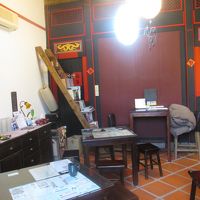 朝食で利用した談話室