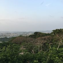 八重瀬公園展望台から見た景色。