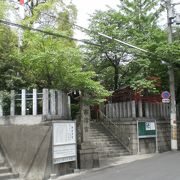 住宅街にある神社