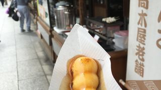 アツアツの焼きみたらし団子が美味！