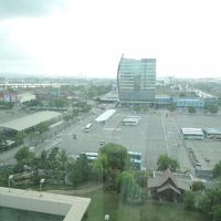 ノースバスターミナルが見えます。夕焼けも朝焼けも見えます。