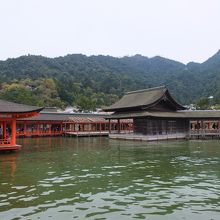 裏側から見た能舞台