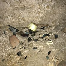 糸洲の壕、遺物。
