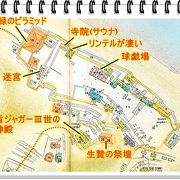 ヤシュチラン遺跡の詳細地図