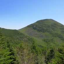西岳から見る編笠山
