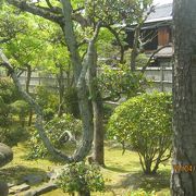江戸時代の豪商の築いた庭園です。