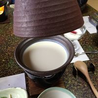 朝食のできたて豆腐