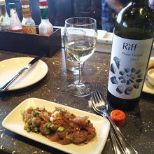 生マグロのアボガドあえ