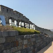 東大門駅からバス→駱山公園→路上美術館のコースでお散歩