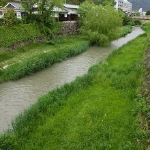 こんな感じの川ですよん。写真向こうはなわて通り