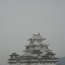 公園からの姫路城です