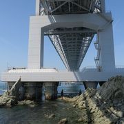 道の駅「うずしお」からの大鳴門橋の景観は最高！