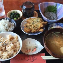 シラスずくし定食。おいしかった！！