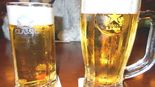 北海道旅行の目的の一つ、ビールが美味しくジャーマンポテトは絶品です。