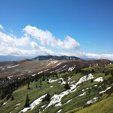 白根山方面です