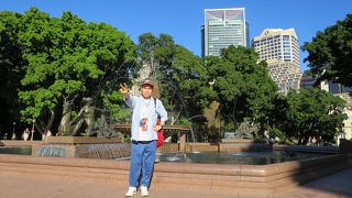 街のど真ん中の大きな公園