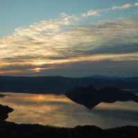部屋からの朝日